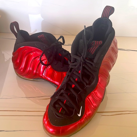 Nike Air Foamposite Pro Sneakers Size: 13 Varsity Red White Black main image 8